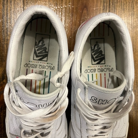 Vans x Flour Shop Rainbow Leather Low Top Sneakers - Picture 10 of 10